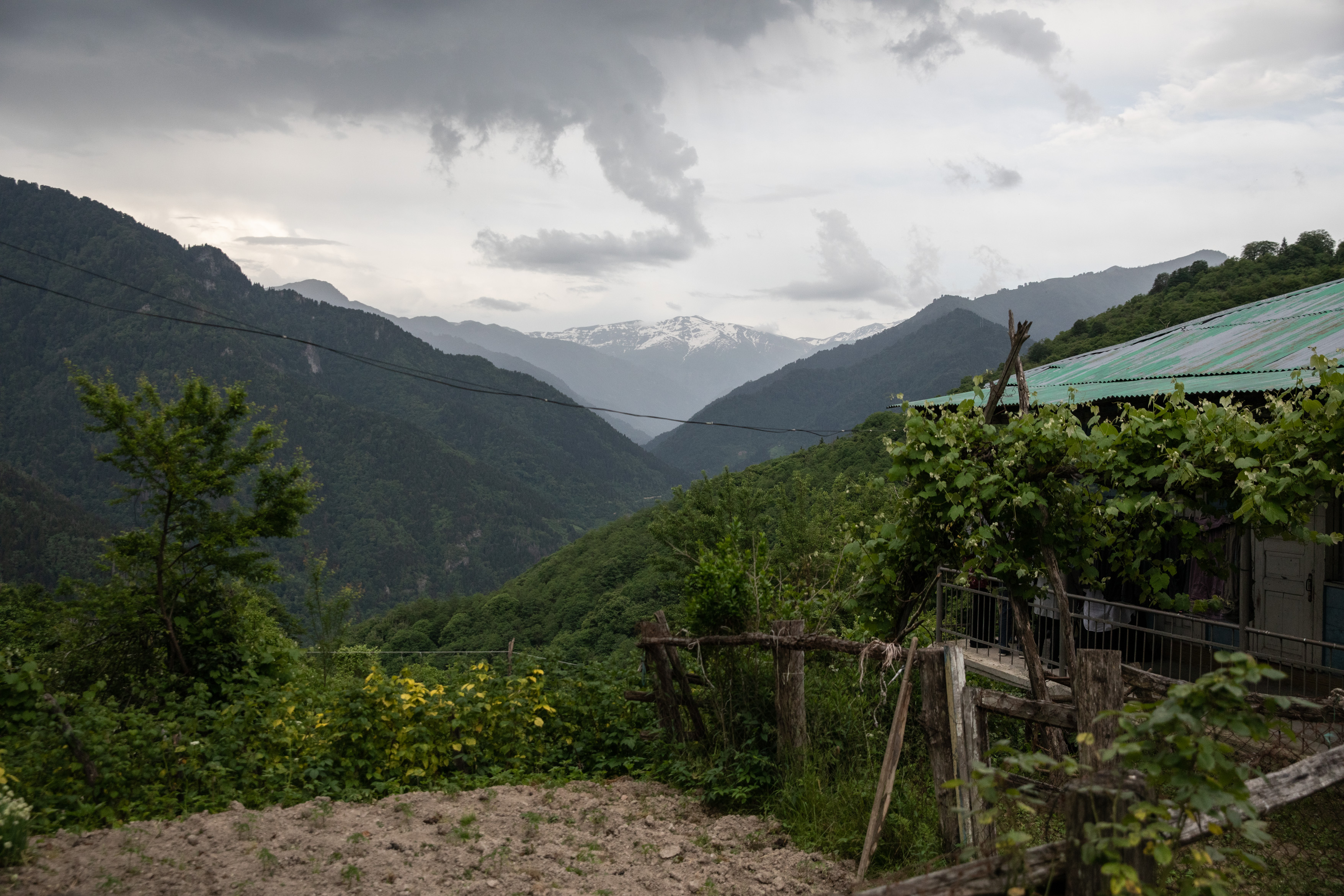 A picture of Georgian mountains.