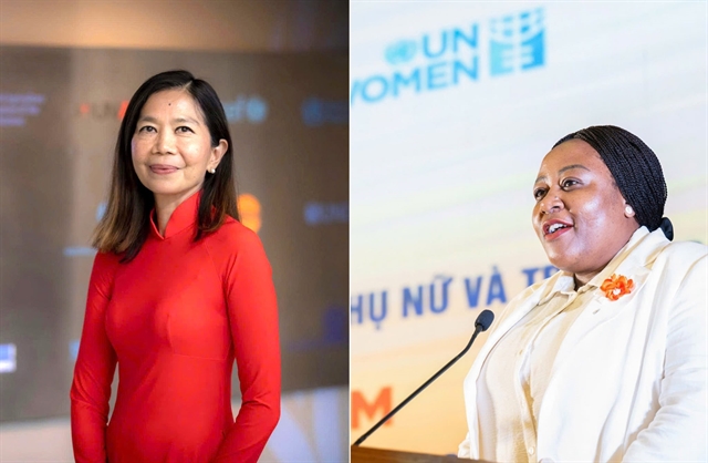 Two high-level female UN officials.