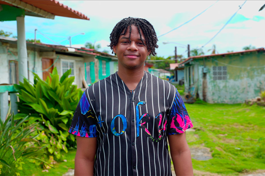 A young man in Panama.
