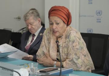 DSG speaking at the event