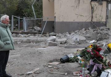 UN Humanitarian Coordinator in Ukraine Matthias Schmale has visited destroyed neighborhoods in the city of Dnipro