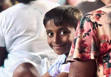 A boy in Sri Lanka.