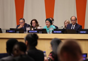 The UN Deputy Secretary-General delivers remarks.