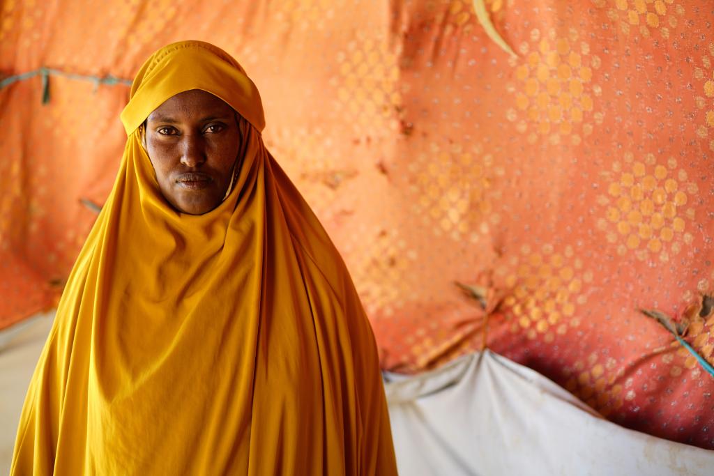 A woman in Somalia.