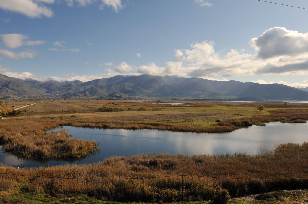 The beautiful countryside landscape in North Macedonia.