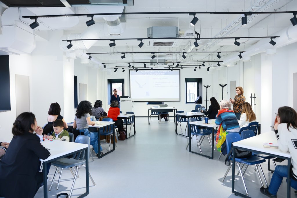 A media school training in Armenia.