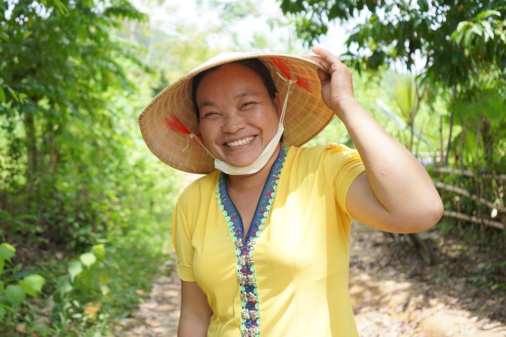 A woman farmer in Viet Nam.