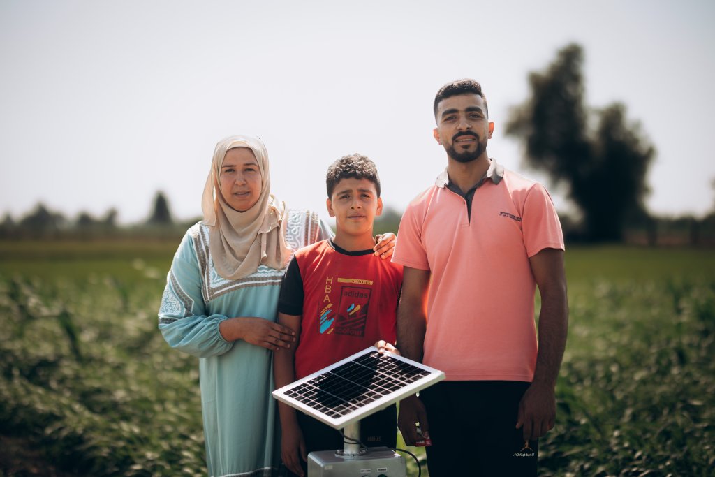 An agricultural family in Egypt.