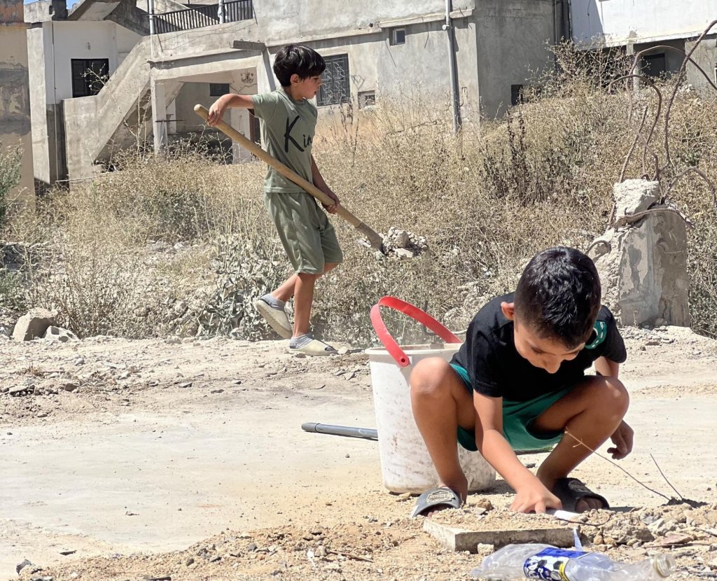 Two boys in Lebanon.